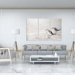 Toile 40 x 60 - Deux oiseaux bécasseau