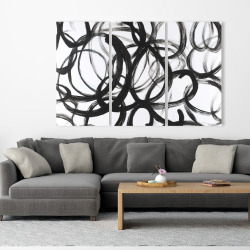 Canvas 40 x 60 - Abstract curly lines