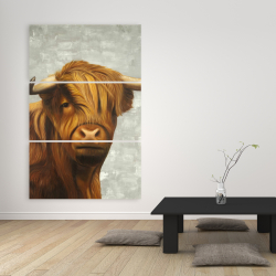 Canvas 40 x 60 - Highland cattle