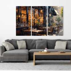 Canvas 40 x 60 - Street corner cafe