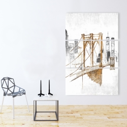 Canvas 40 x 60 - Brooklyn bridge blurry sketch