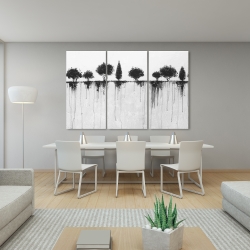 Canvas 40 x 60 - Abstract black trees