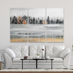 Canvas 40 x 60 - Winter fir landscape