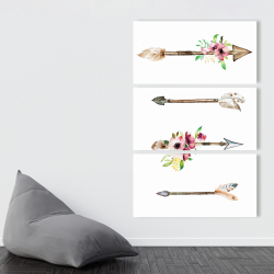 Canvas 40 x 60 - Arrowheads and flowers