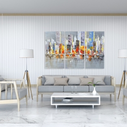 Canvas 40 x 60 - Color splash cityscape