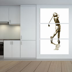 Canvas 40 x 60 - Illustration of a golfer