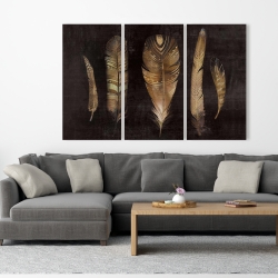 Toile 40 x 60 - Ensemble de plumes brunes