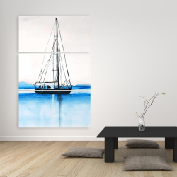 Toile 40 x 60 - Voilier en eaux calmes