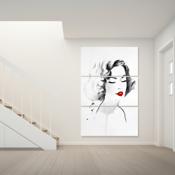 Toile 40 x 60 - Femme aquarelle