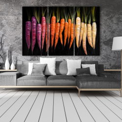 Toile 40 x 60 - Carottes colorées