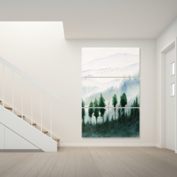 Canvas 40 x 60 - Landscape in watercolor