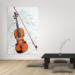 Toile 40 x 60 - Violon sur partitions
