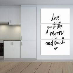 Canvas 40 x 60 - Love you to the moon and back