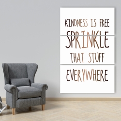 Canvas 40 x 60 - Kindness is free sprinkle that stuff everywhere