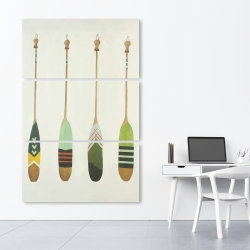 Canvas 40 x 60 - Colorful nautical oars