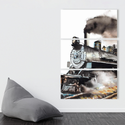Canvas 40 x 60 - Vintage steam train