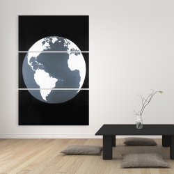 Toile 40 x 60 - Vue satellite de la terre