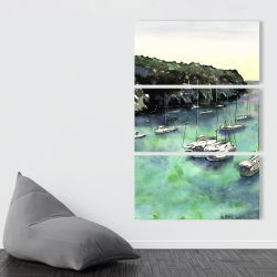 Canvas 40 x 60 - Boats in cala macarella