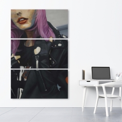 Canvas 40 x 60 - Young punk woman