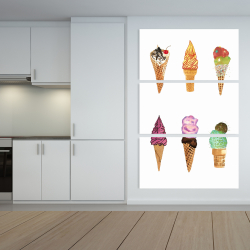 Canvas 40 x 60 - Ice cream cones