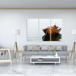 Canvas 40 x 60 - Rowboat on calm water