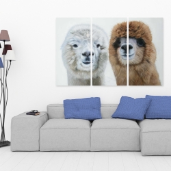 Canvas 40 x 60 - Two lamas