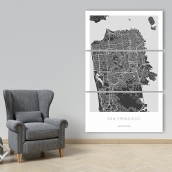 Toile 40 x 60 - Plan graphique de san francisco