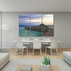 Canvas 40 x 60 - Boardwalk with sunset
