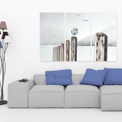Toile 40 x 60 - Mouette à la marina