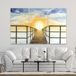 Toile 40 x 60 - Couché de soleil dans la mer