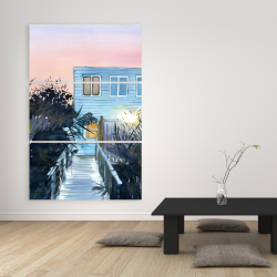 Toile 40 x 60 - Maison de plage
