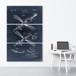 Toile 40 x 60 - Plan d'un leurre de poisson