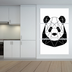 Toile 40 x 60 - Panda géométrique