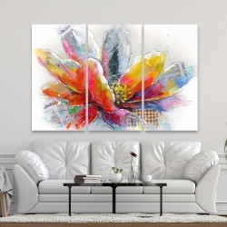 Canvas 40 x 60 - Abstract flower with texture