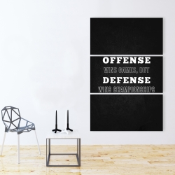 Toile 40 x 60 - Offense wins games...