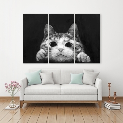Toile 40 x 60 - Chat curieux