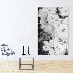 Canvas 40 x 60 - Monochrome rose garden