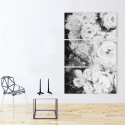 Toile 40 x 60 - Jardin de roses monochrome