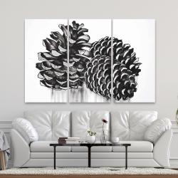 Canvas 40 x 60 - Three small pine cones