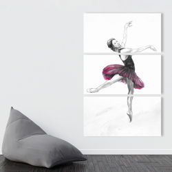 Canvas 40 x 60 - Small pink ballerina