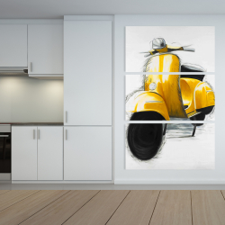 Canvas 40 x 60 - Yellow italian scooter