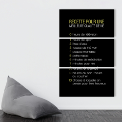 Toile 40 x 60 - Recette du bonheur