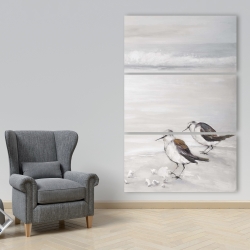 Toile 40 x 60 - Deux oiseaux bécasseau