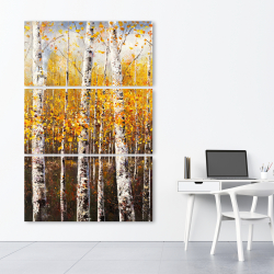 Canvas 40 x 60 - Birches by sunny day