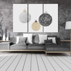 Canvas 40 x 60 - Three christmas balls