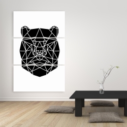 Canvas 40 x 60 - Geometric bear head