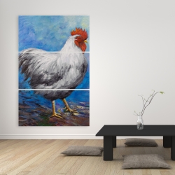 Toile 40 x 60 - Poule grise