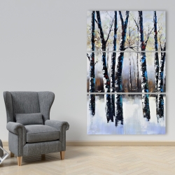 Toile 40 x 60 - Arbres gelés