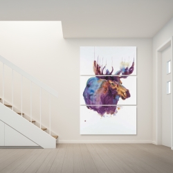 Canvas 40 x 60 - Abstract moose
