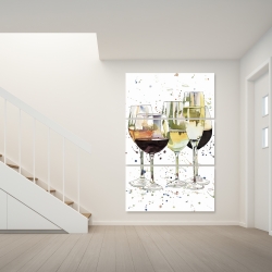 Canvas 40 x 60 - Beautiful wine glasses
